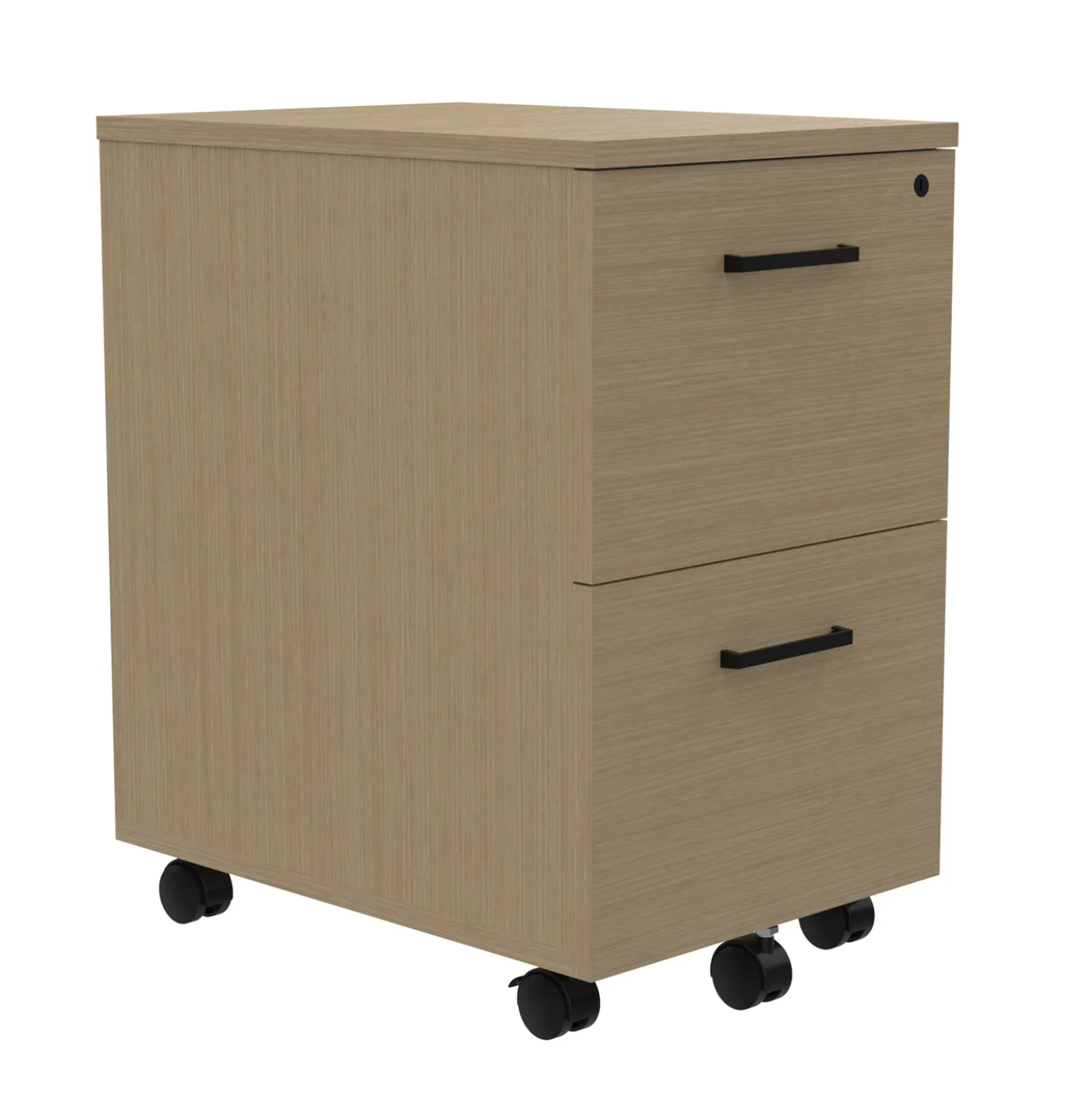 Cortez Two Drawer Mobile File Pedestal – 16.1"W