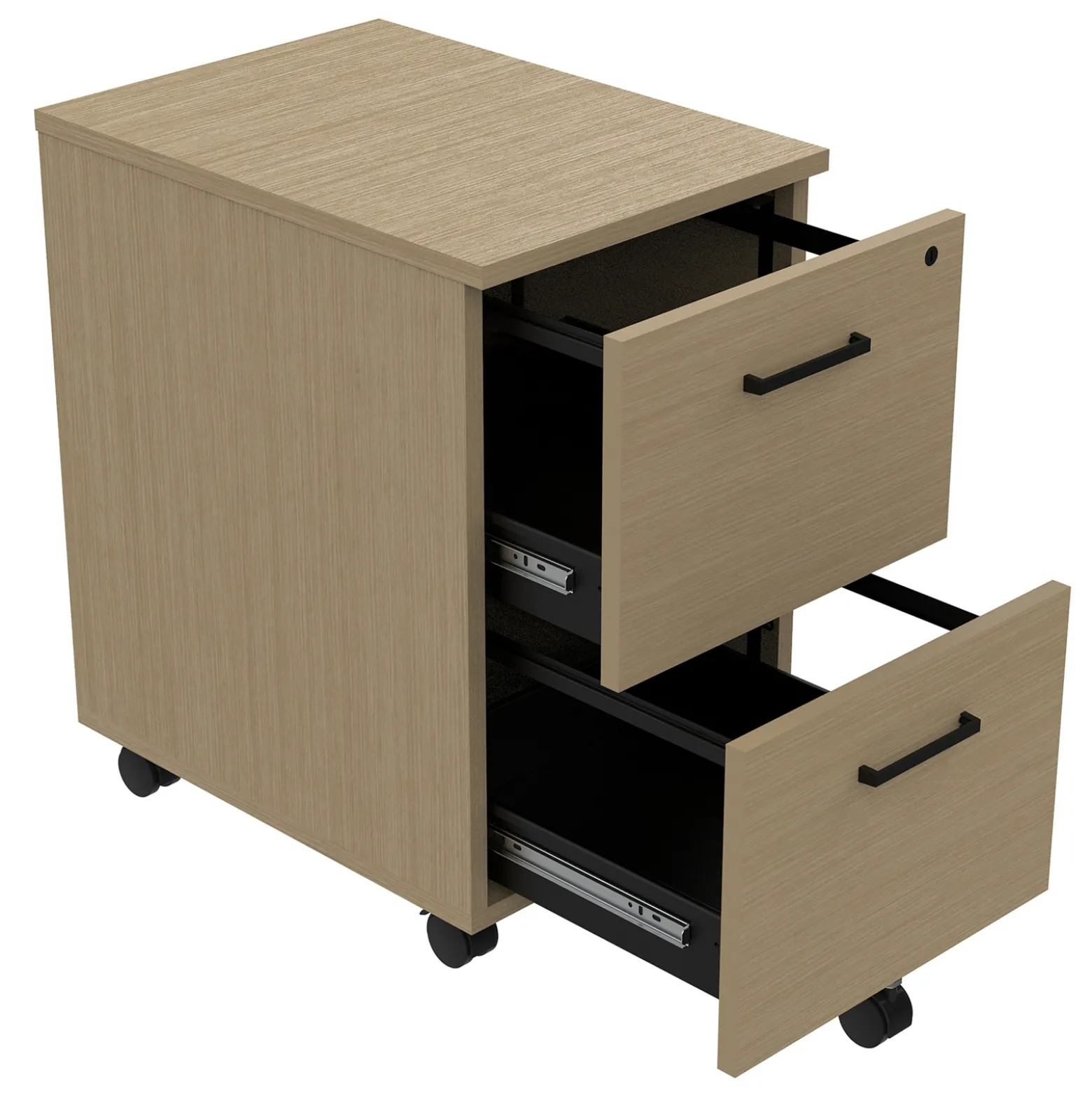 Cortez Two Drawer Mobile File Pedestal – 16.1"W