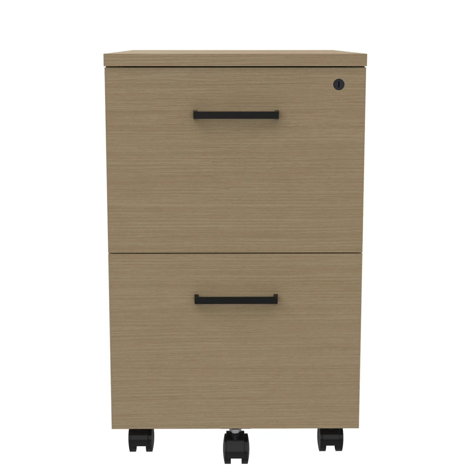 Cortez Two Drawer Mobile File Pedestal – 16.1"W