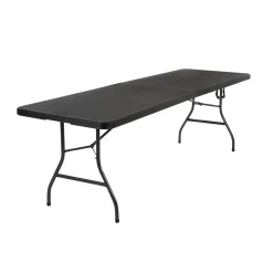 COSCO 8' Fold-In-Half Blow Molded Banquet Table