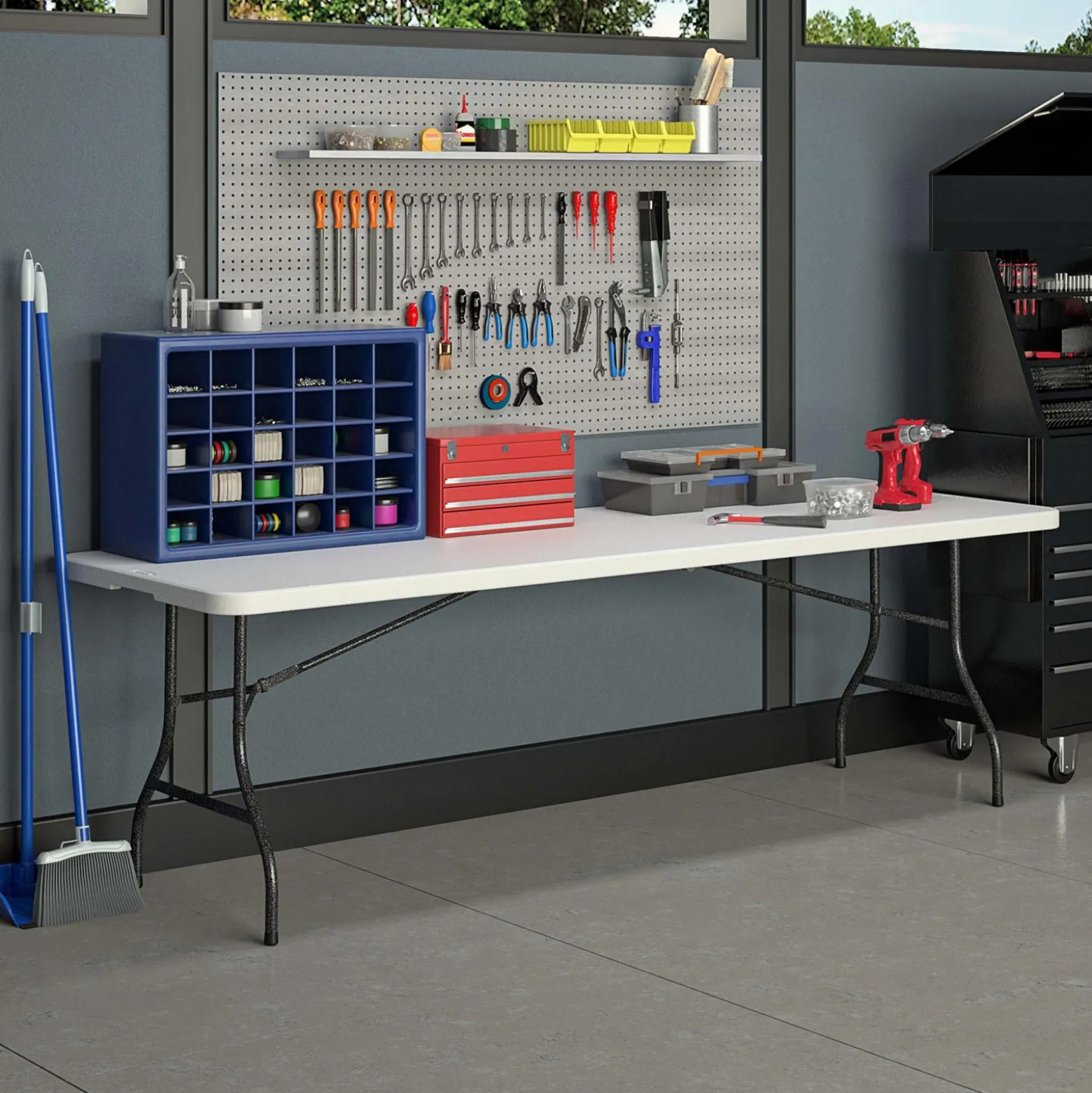 COSCO 8' Rectangular Blow Molded Table