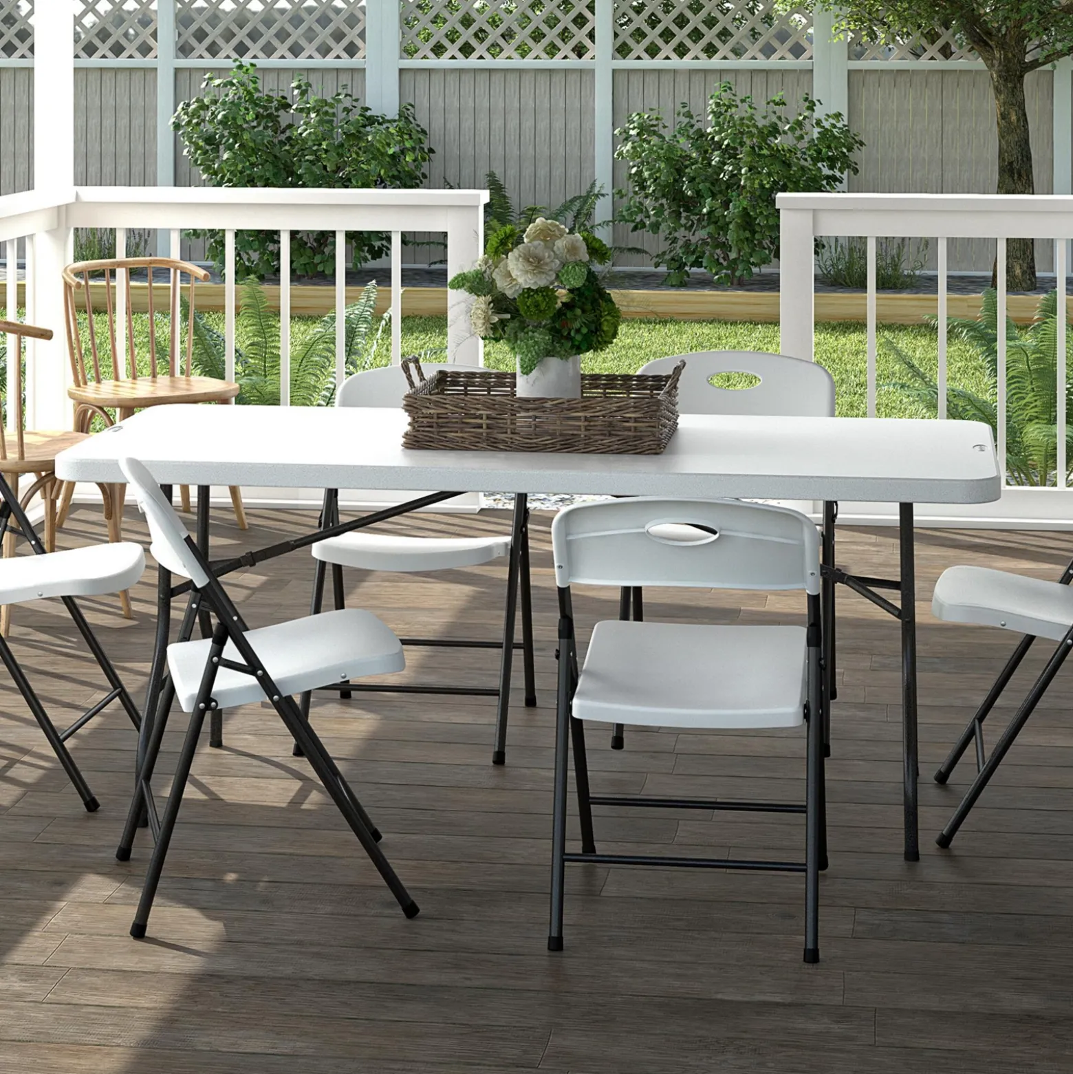 COSCO 6' Rectangular Blow Molded Table