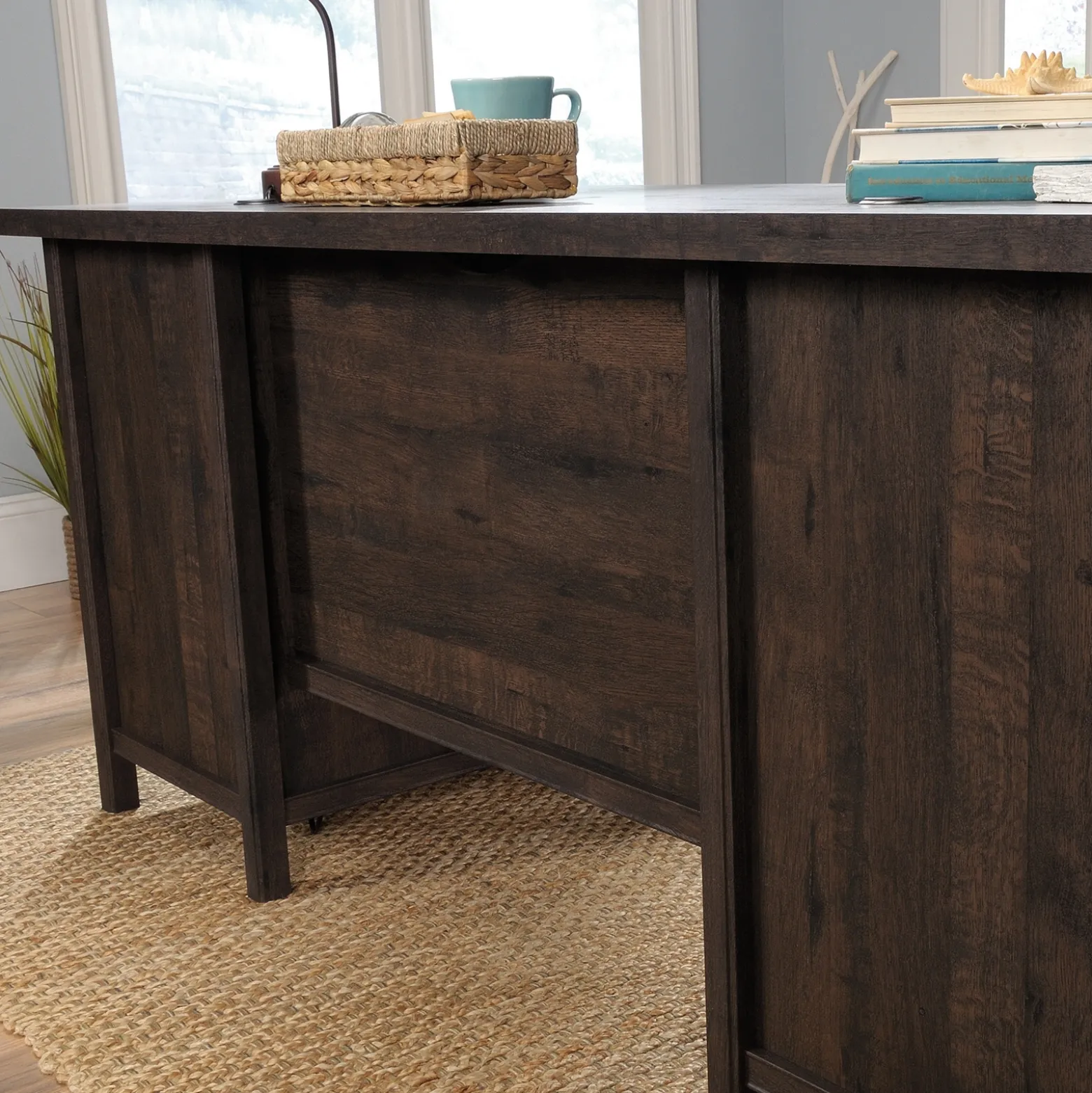 Costa Double Pedestal Executive Desk - 65"W x 26"D