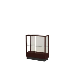 Counter Height Classic Display Case with Fabric Backing