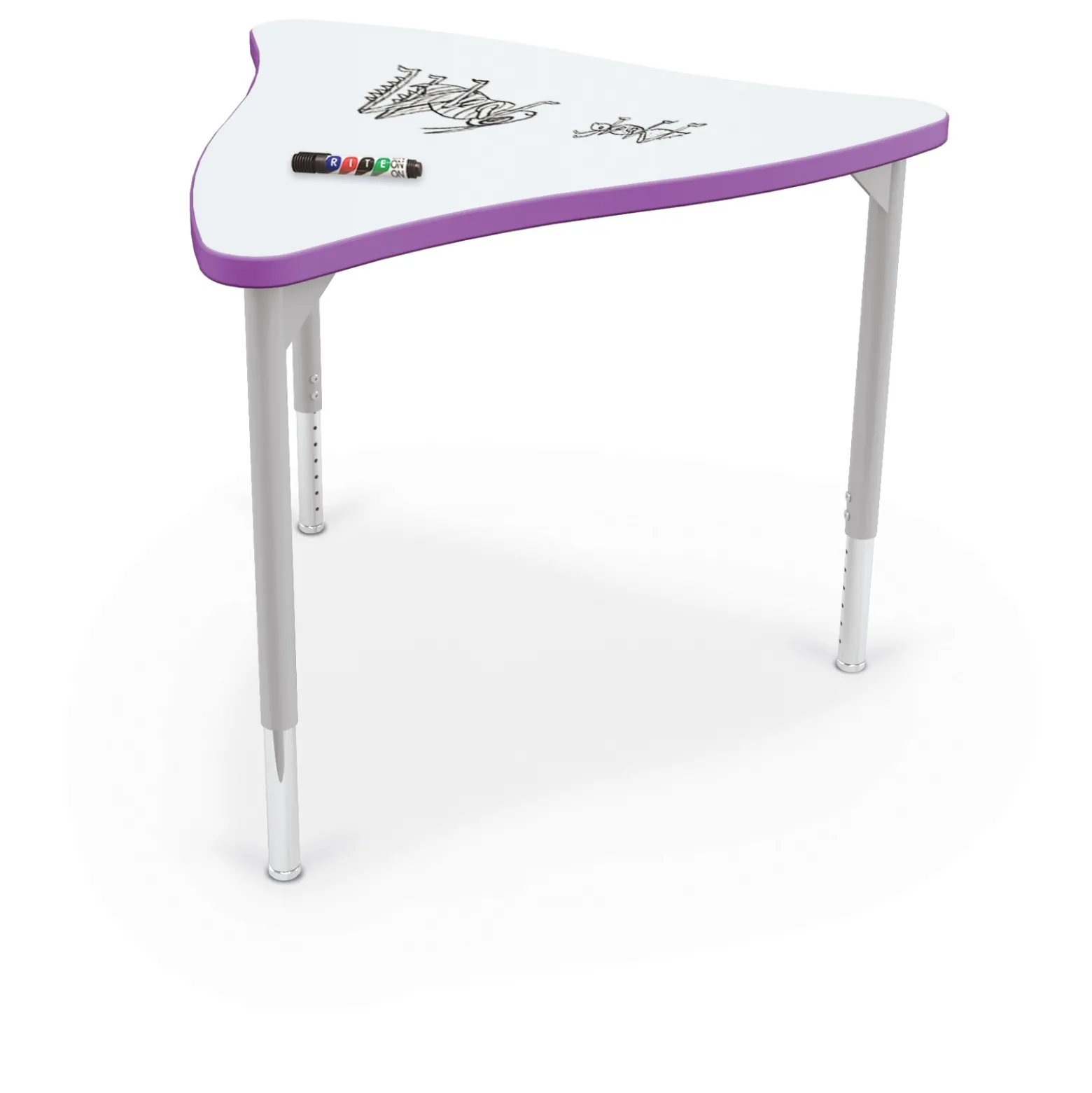 Creator Square ADA Desk w/ Dry Erase Top 49”W x 35”D