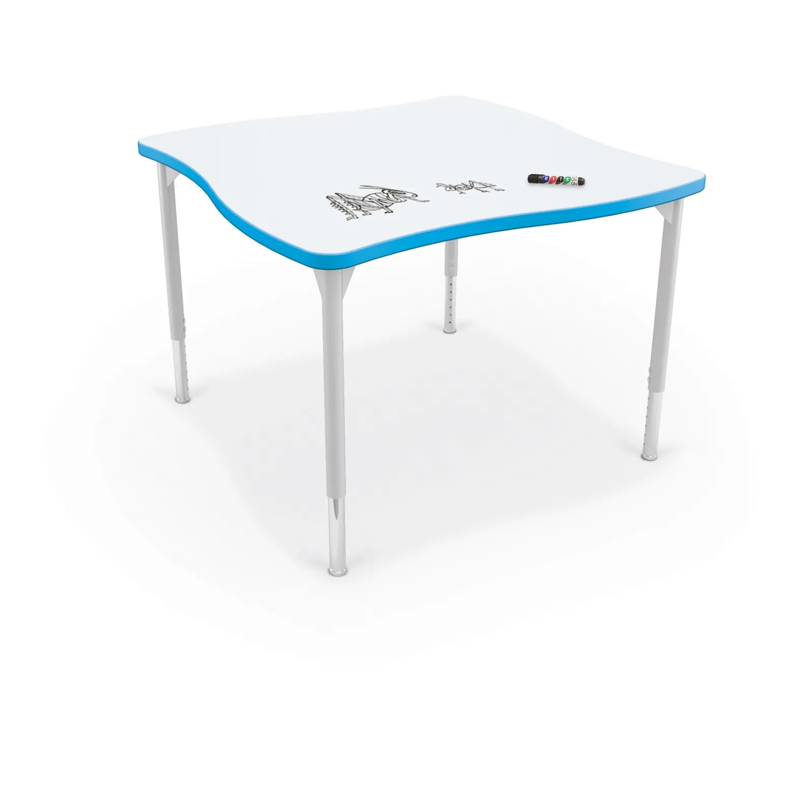 Creator Square ADA Desk w/ Dry Erase Top 40”W x 40”D