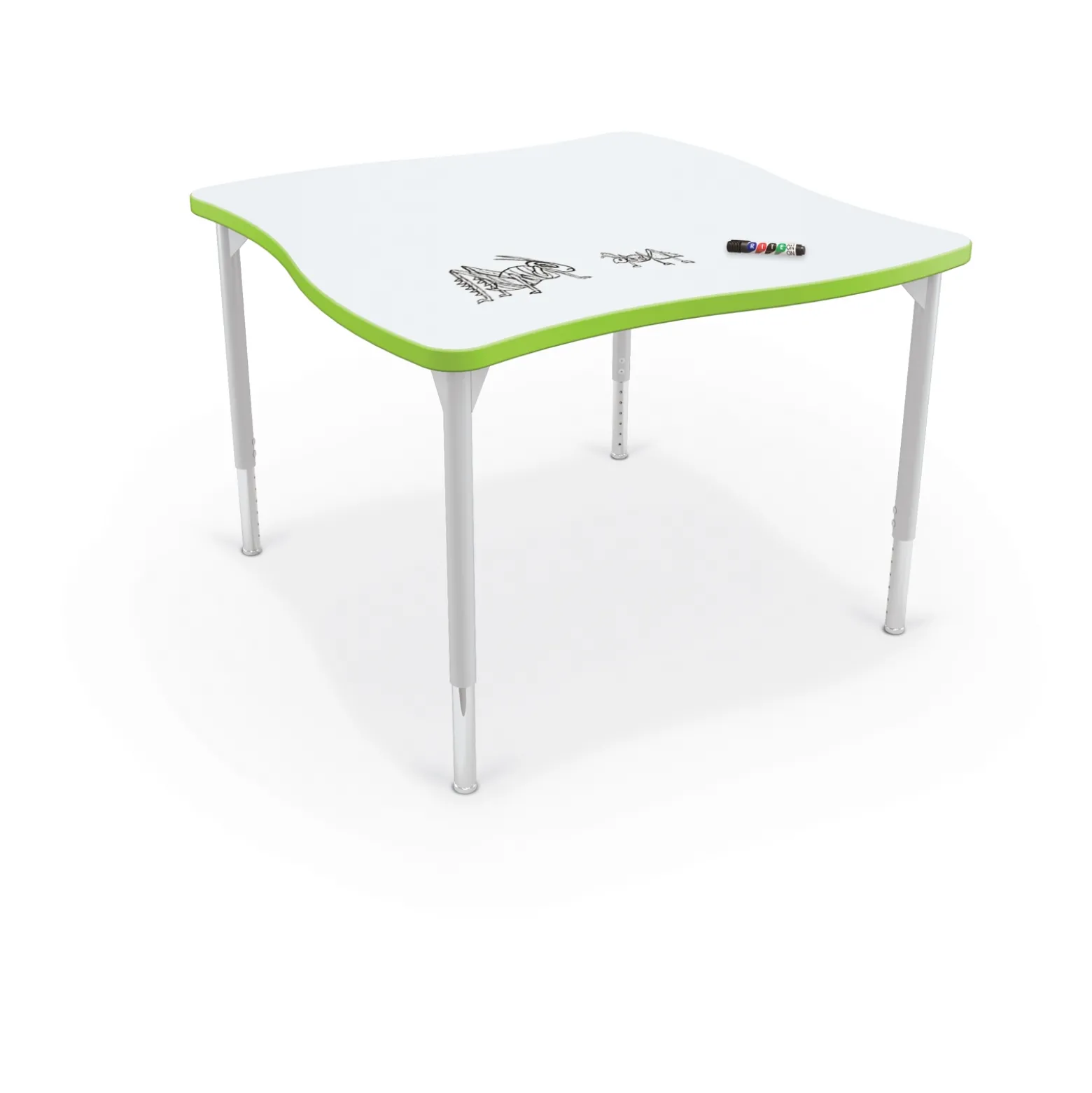 Creator Square ADA Desk w/ Dry Erase Top 40”W x 40”D