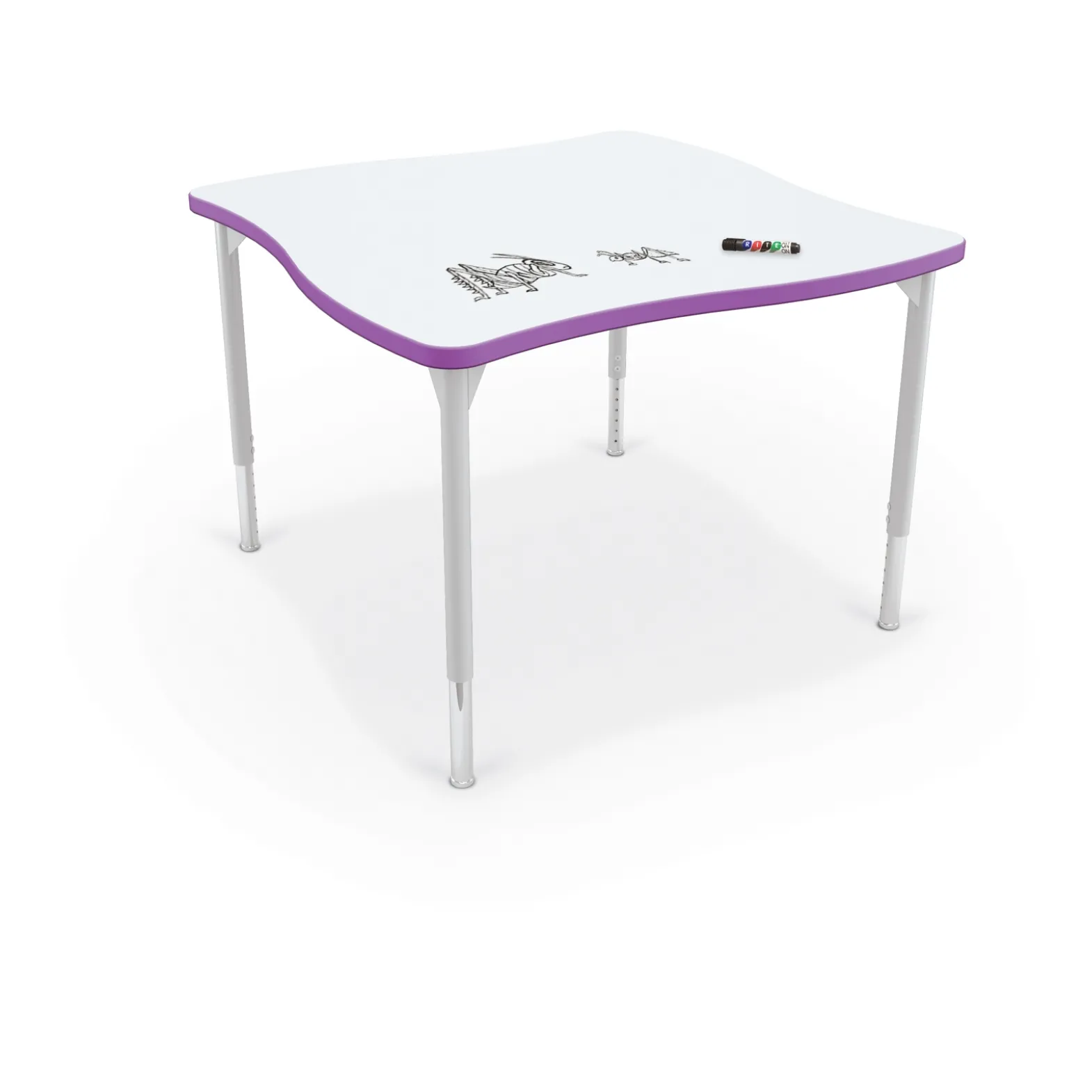 Creator Square ADA Desk w/ Dry Erase Top 40”W x 40”D