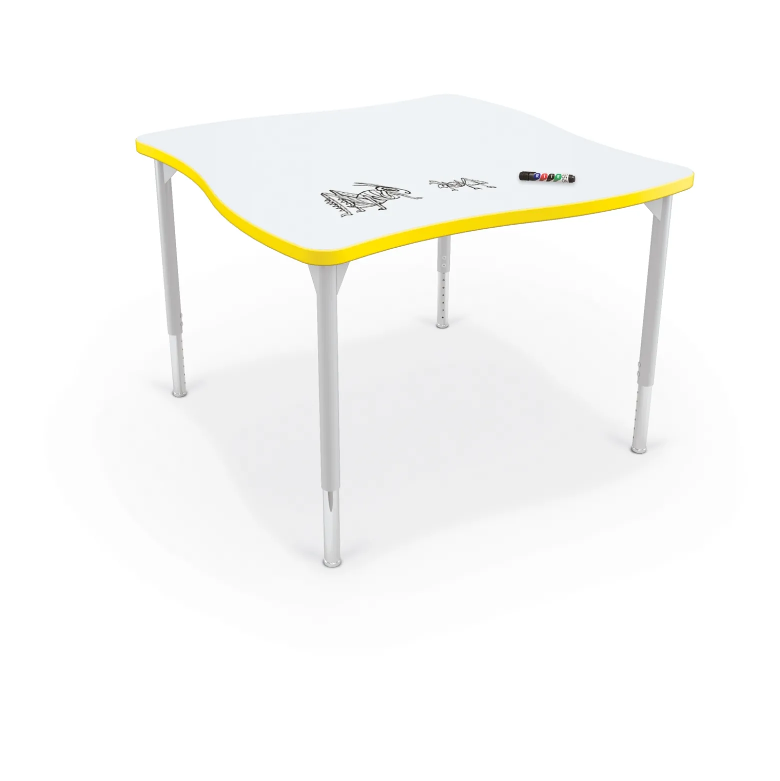Creator Square ADA Desk w/ Dry Erase Top 40”W x 40”D