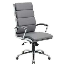 Crofton Faux Leather High Back Office Chair with Adjustable Seat and Tilt