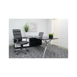 Crofton Faux Leather High Back Office Chair with Adjustable Seat and Tilt