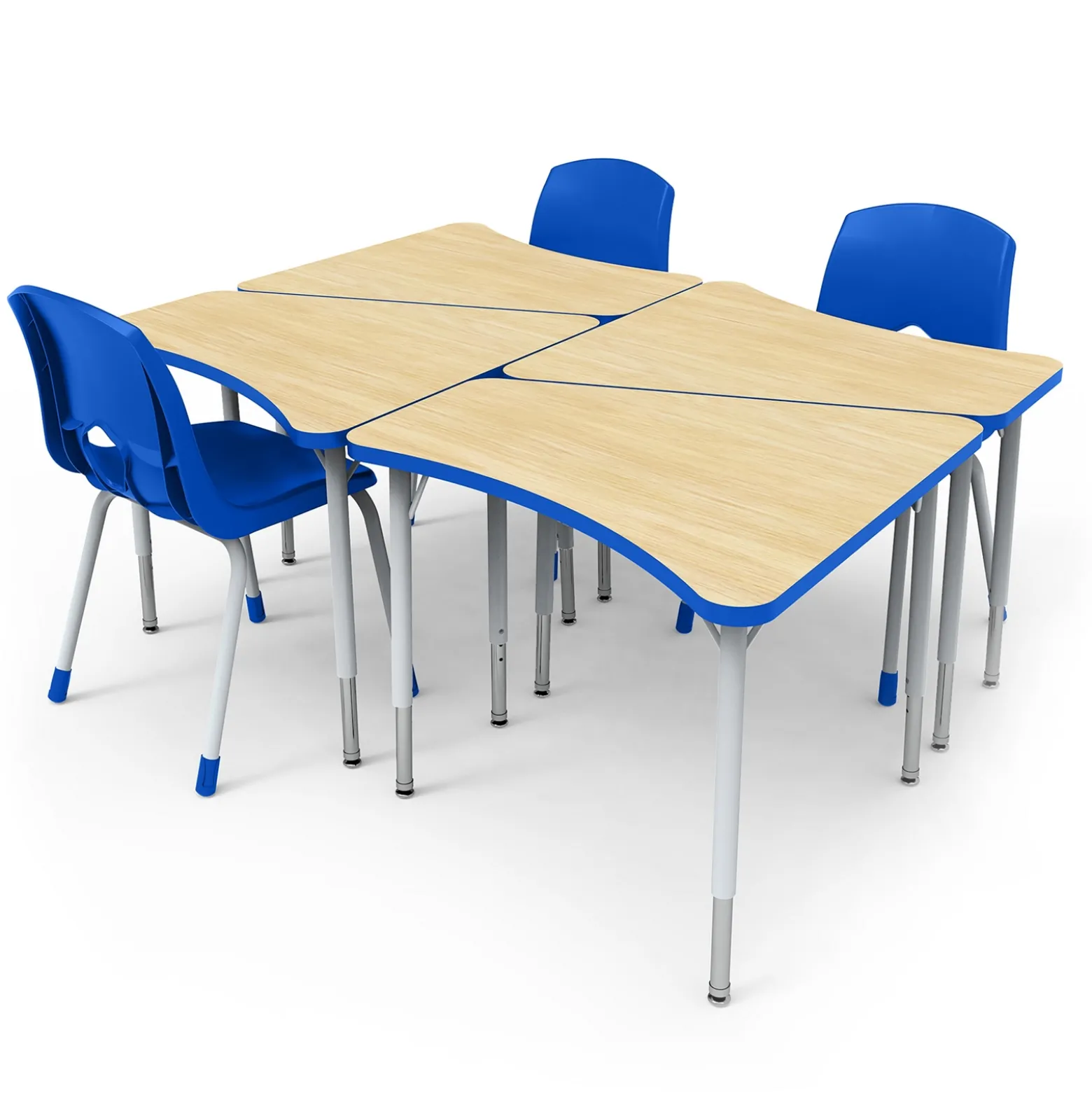 Curriculum Petal Table Desk – 33"W x 24”D