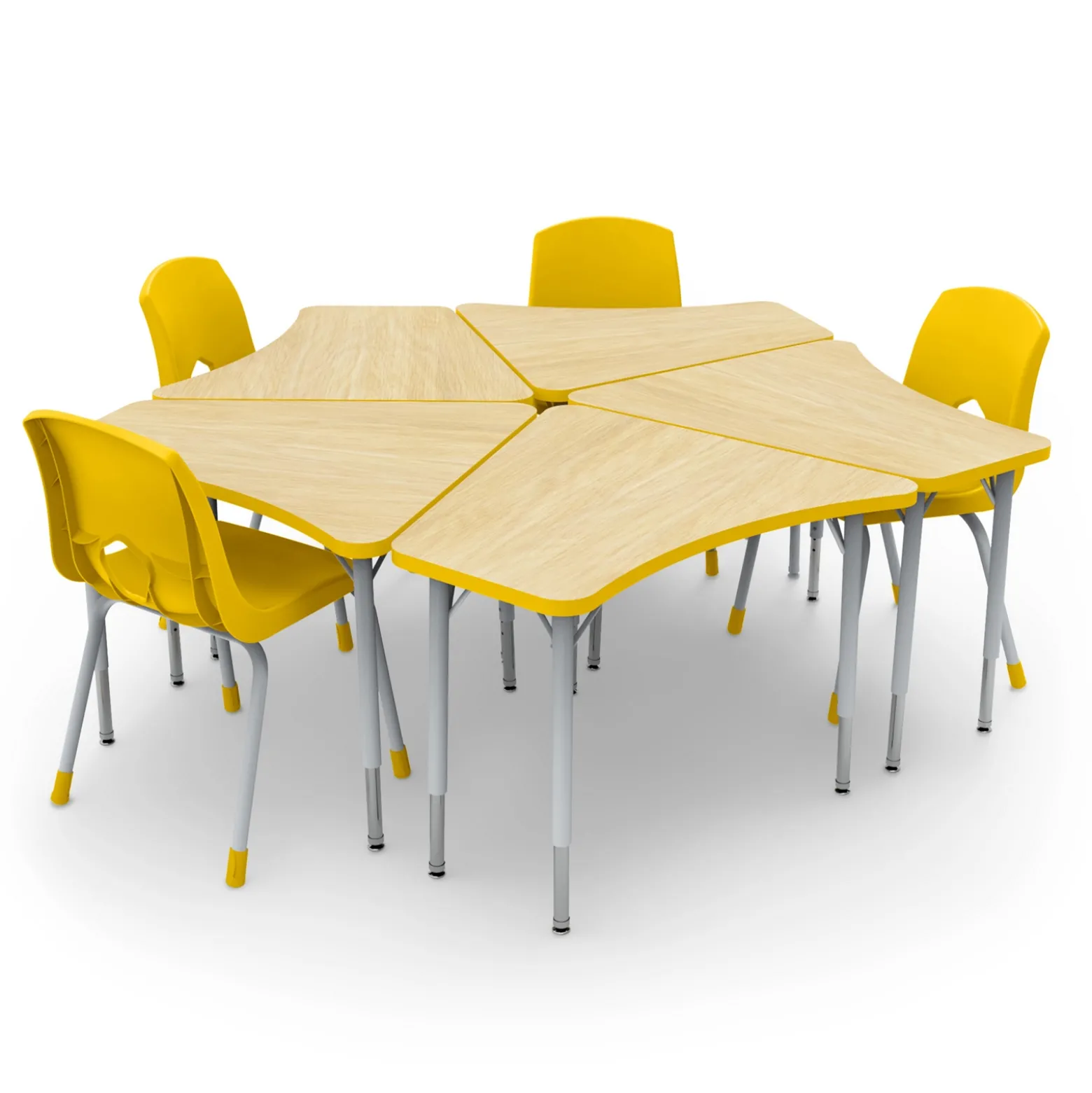 Curriculum Petal Table Desk – 33"W x 24”D