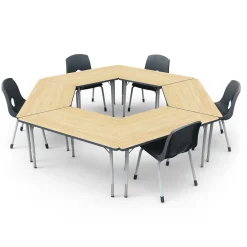 Curriculum Trapezoid Activity Table – 48”W x 20”D