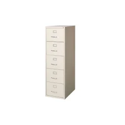 26.5"D Five Drawer Legal Vertical File