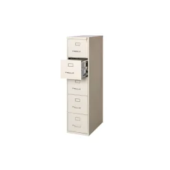 26.5"D Five Drawer Letter Vertical File
