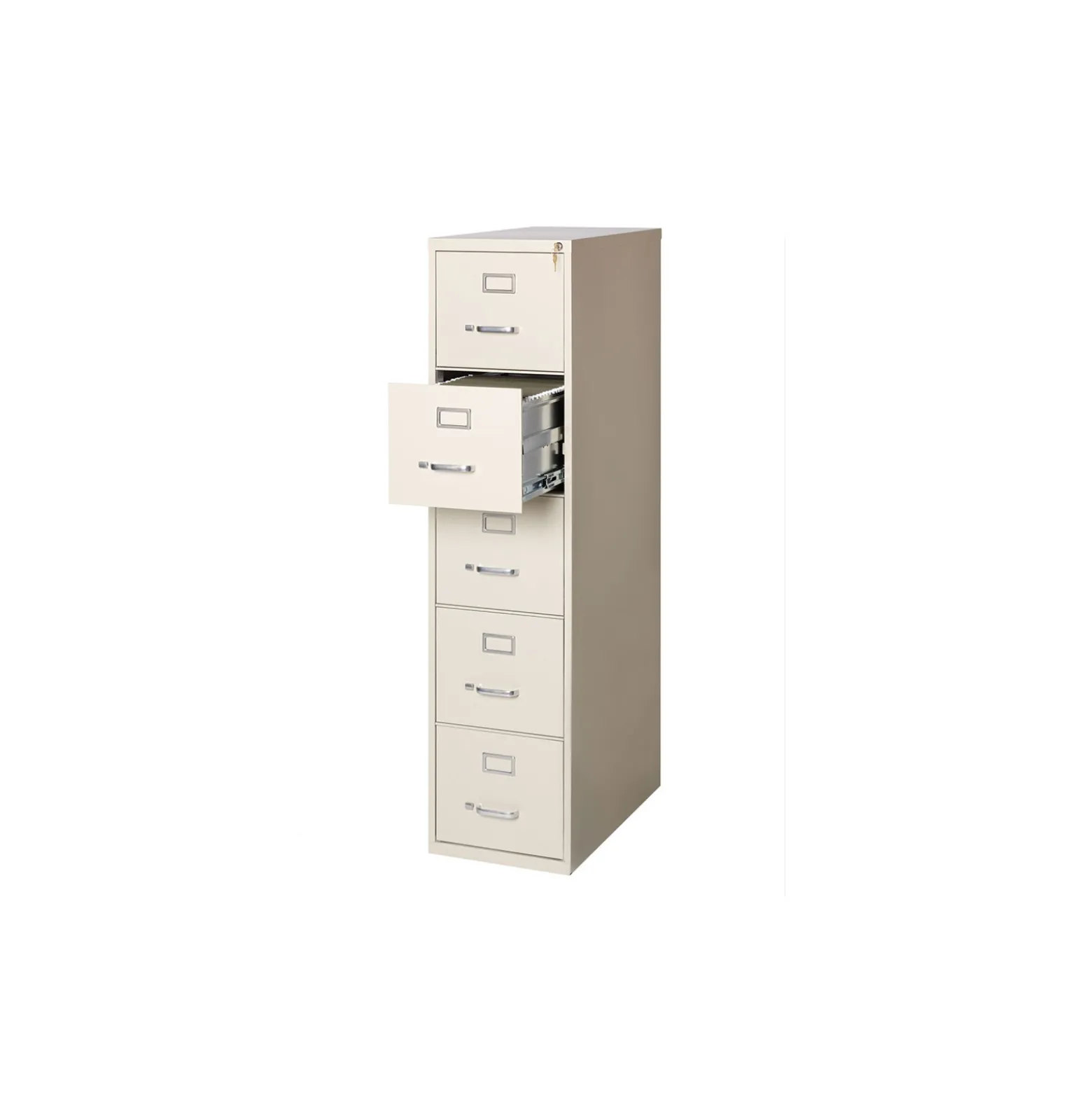26.5"D Five Drawer Letter Vertical File