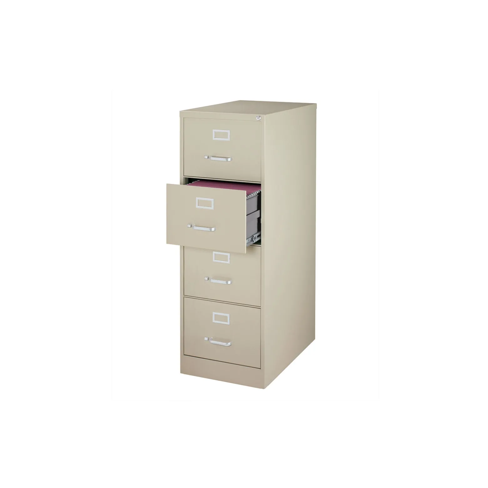 26.5"D Four Drawer Legal Vertical File