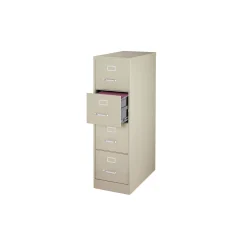 25"D Four Drawer Letter Vertical File