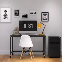 23"D Three Drawer Mobile Pedestal