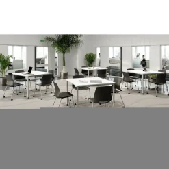Dailey 42" Table w/ Casters and 4 Chairs