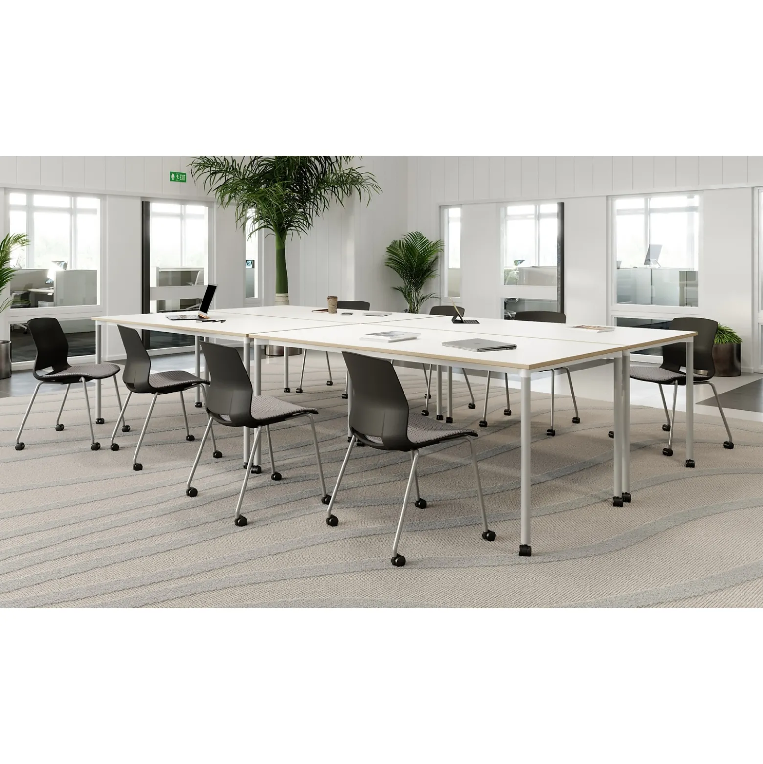 Dailey Table with Casters - 72"Wx36"D