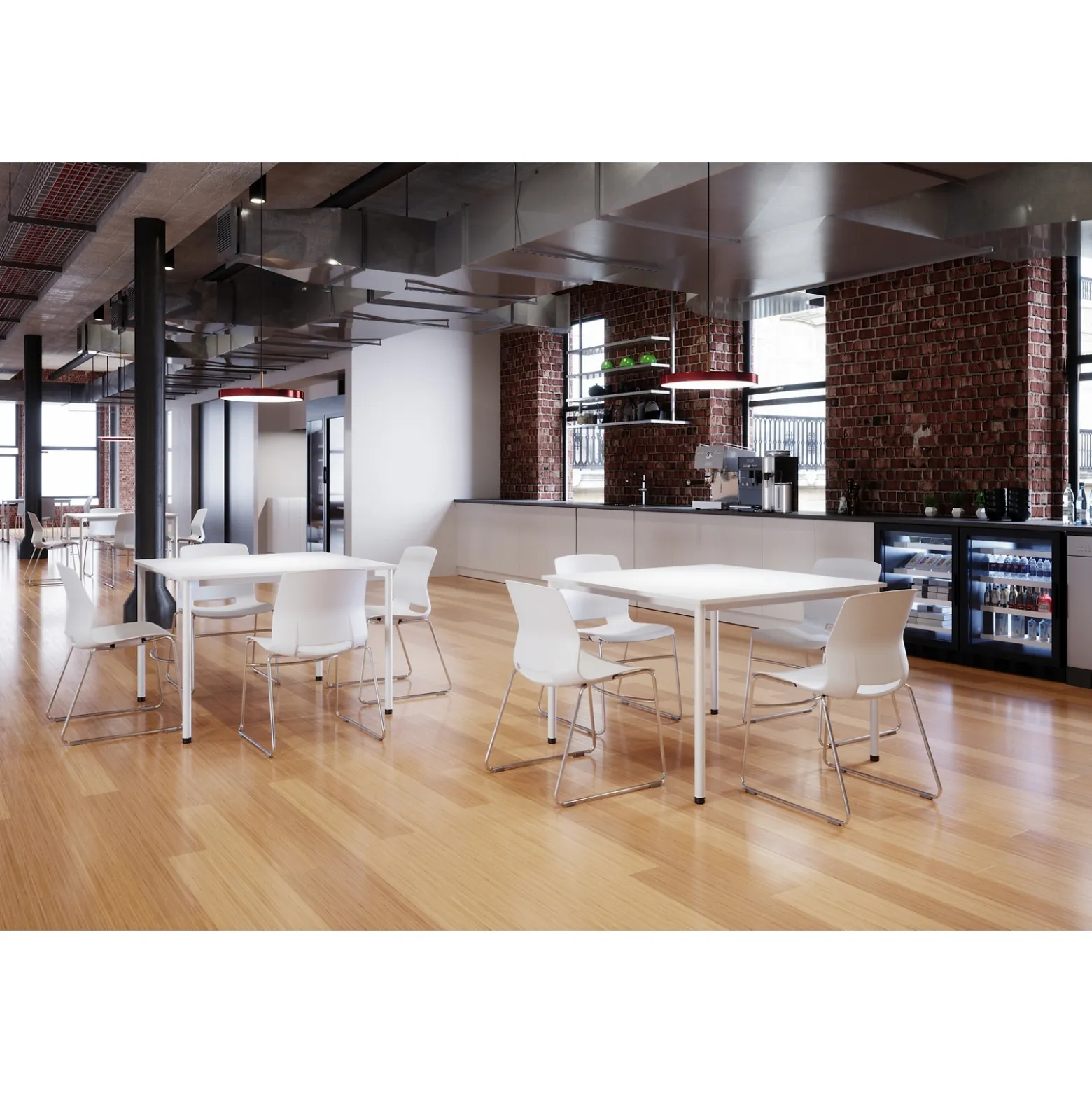 Dailey Table with Glides - 42"Wx42"D