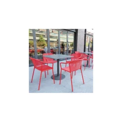 Darwin Outdoor Cafe Stacking Chair - with Arms