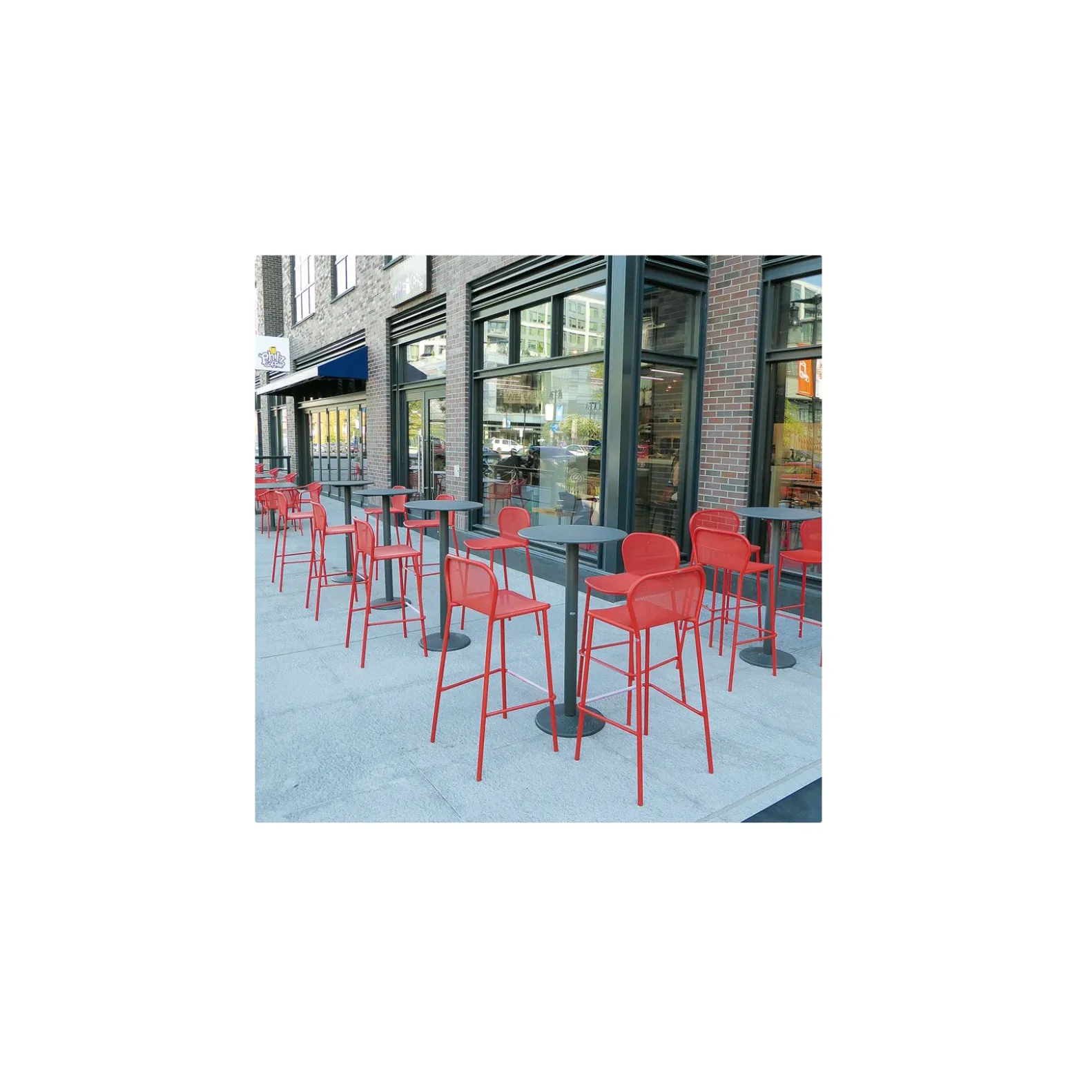 Darwin Steel Stacking Outdoor Barstool
