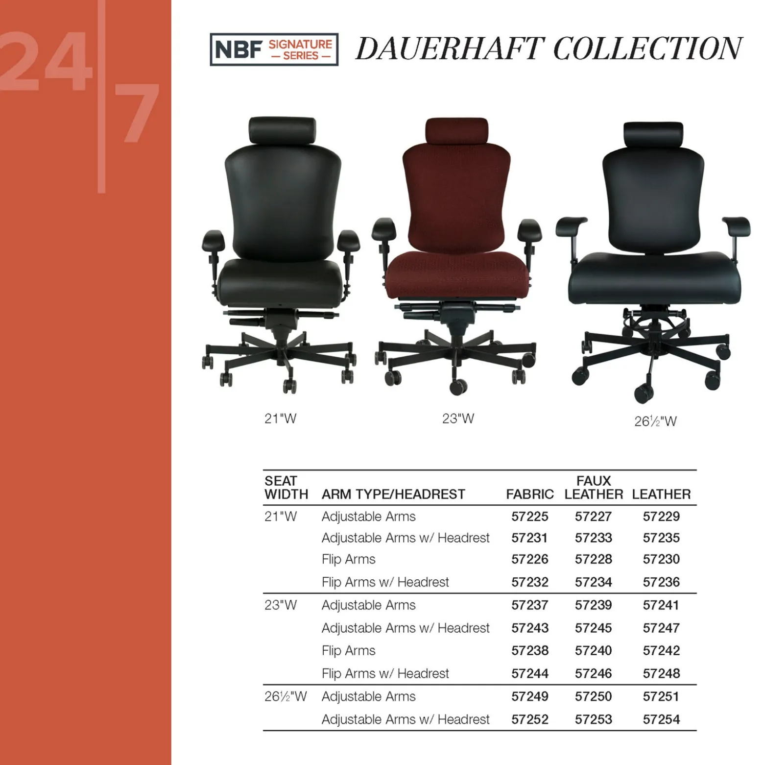 Dauerhaft 24/7 Bariatric Fabric Chair