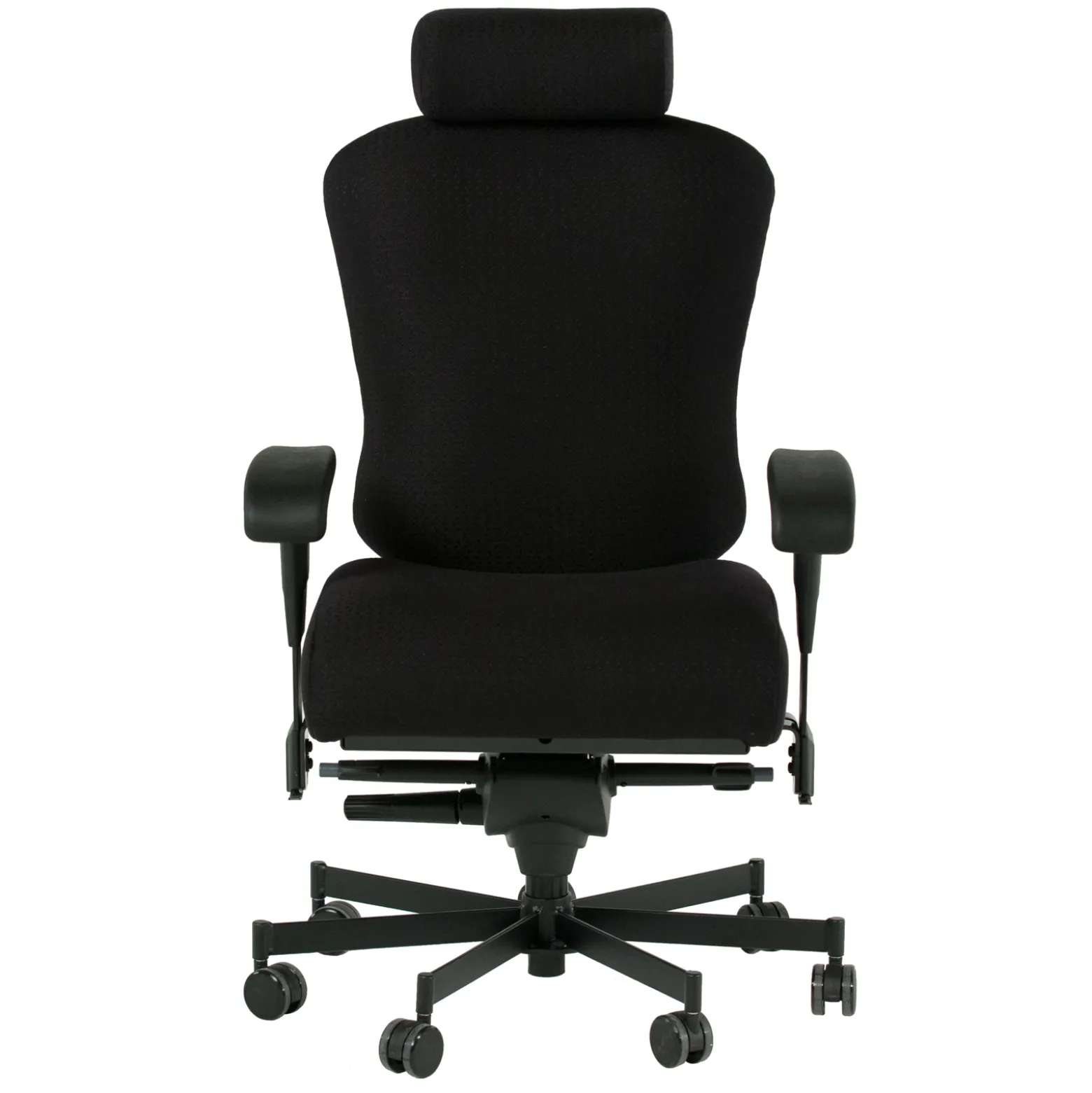 Dauerhaft 24/7 Fabric Chair with Headrest and Pivot Arms