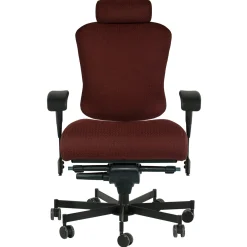 Dauerhaft 24/7 Fabric Chair with Headrest and Pivot Arms