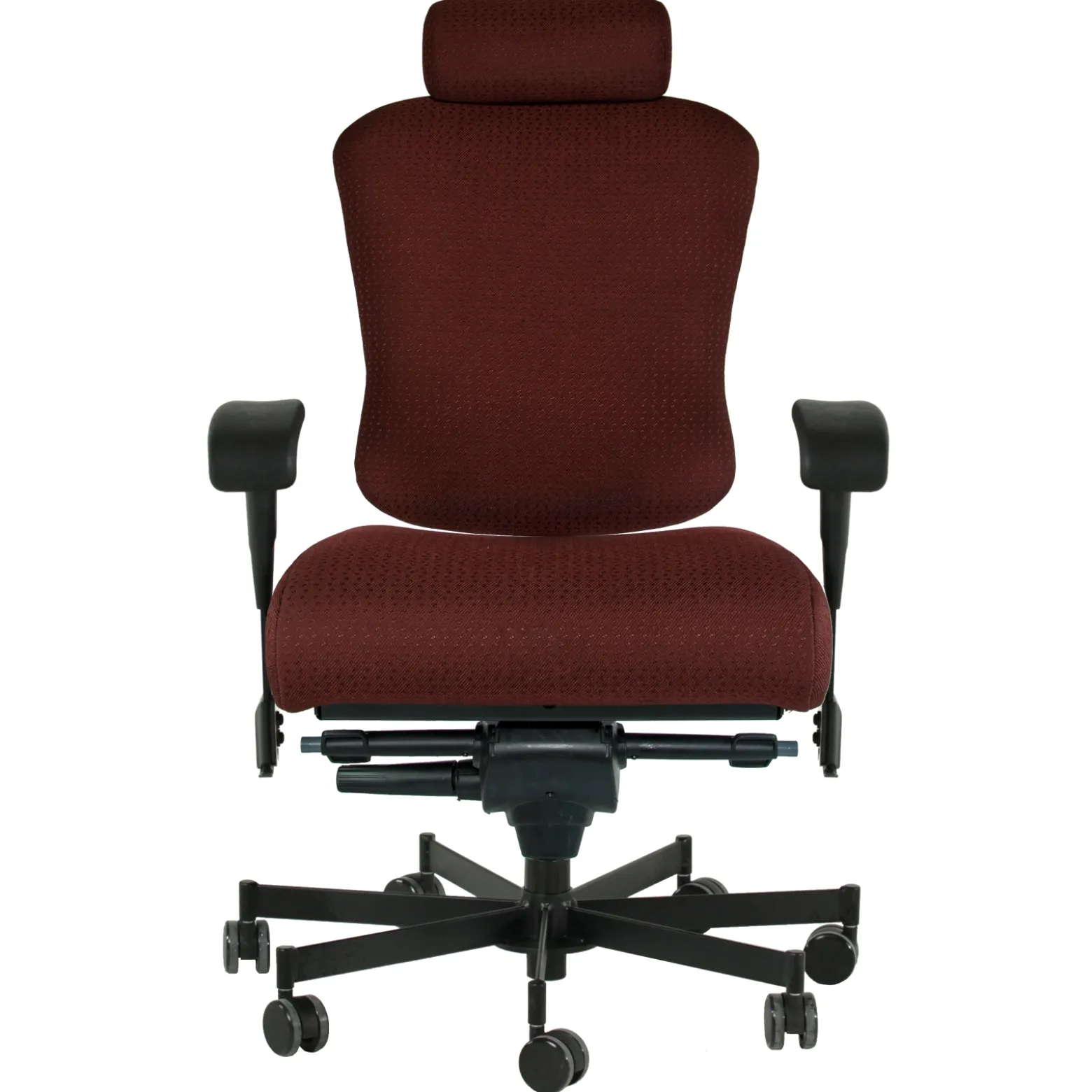 Dauerhaft 24/7 Fabric Chair with Headrest and Pivot Arms