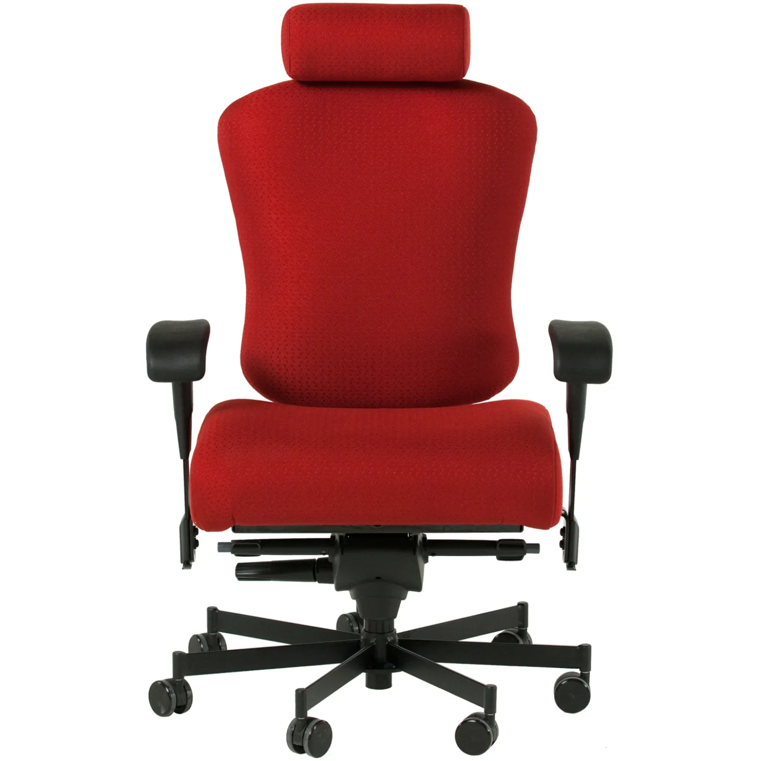 Dauerhaft 24/7 Fabric Chair with Headrest and Pivot Arms