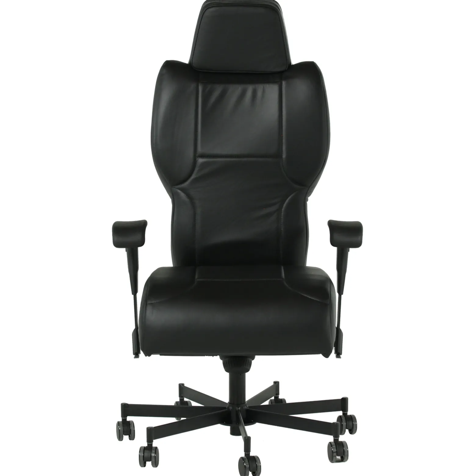 Dauerhaft 24/7 Faux Leather Chair with Pivot Arms