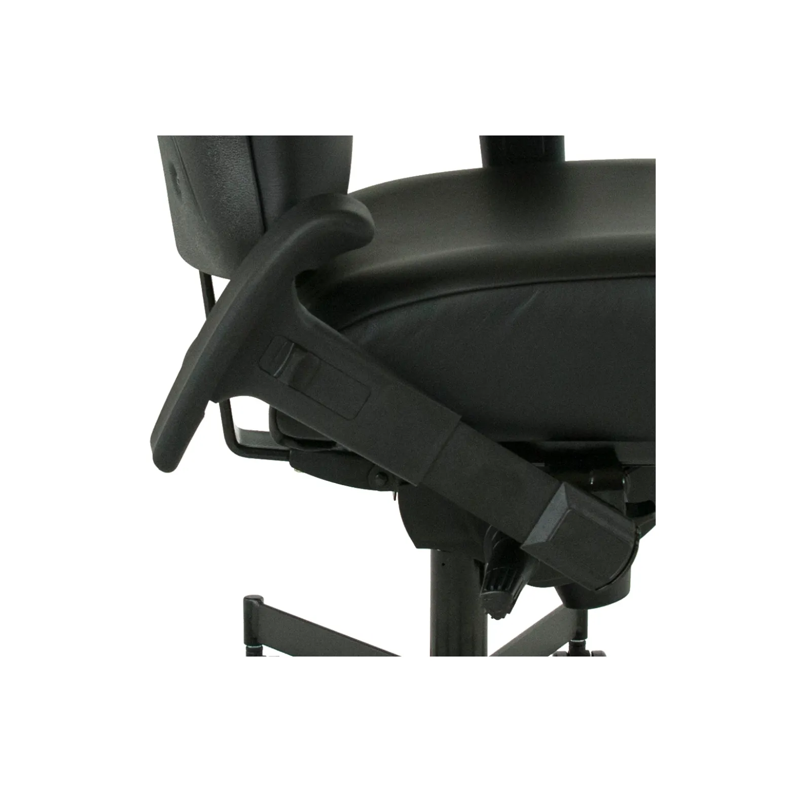 Dauerhaft 24/7 Faux Leather Chair with Headrest and Pivot Arms