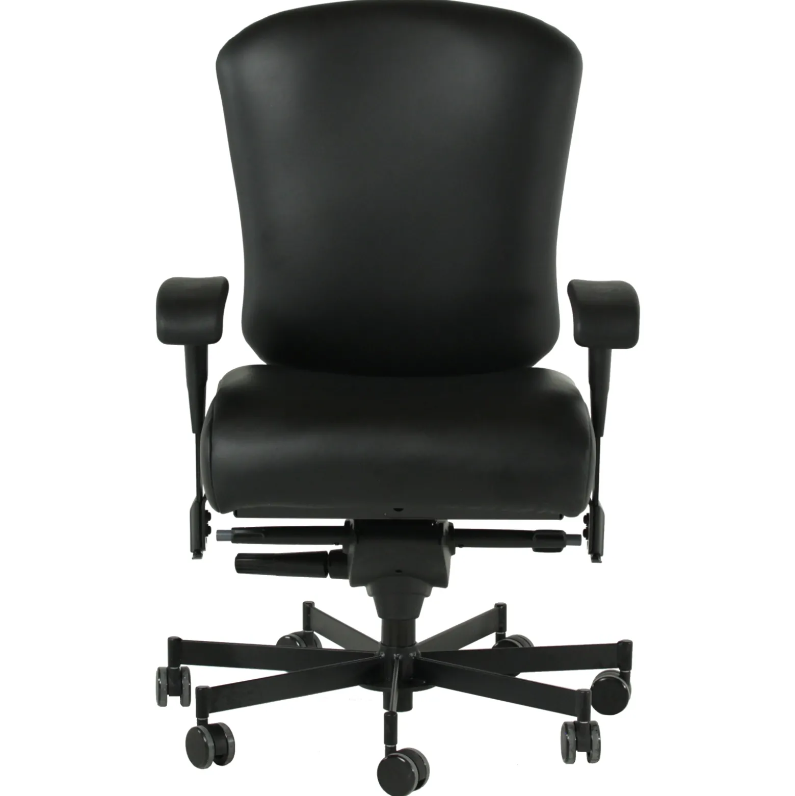Dauerhaft 24/7 Faux Leather Chair with Pivot Arms