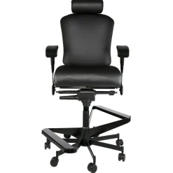 Dauerhaft 24/7 Two-Step Stool with Pivot Arms and Headrest - 21"W Seat