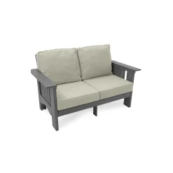 Deep Seat Cushion Bench w/Arms