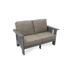 Deep Seat Cushion Bench w/Arms