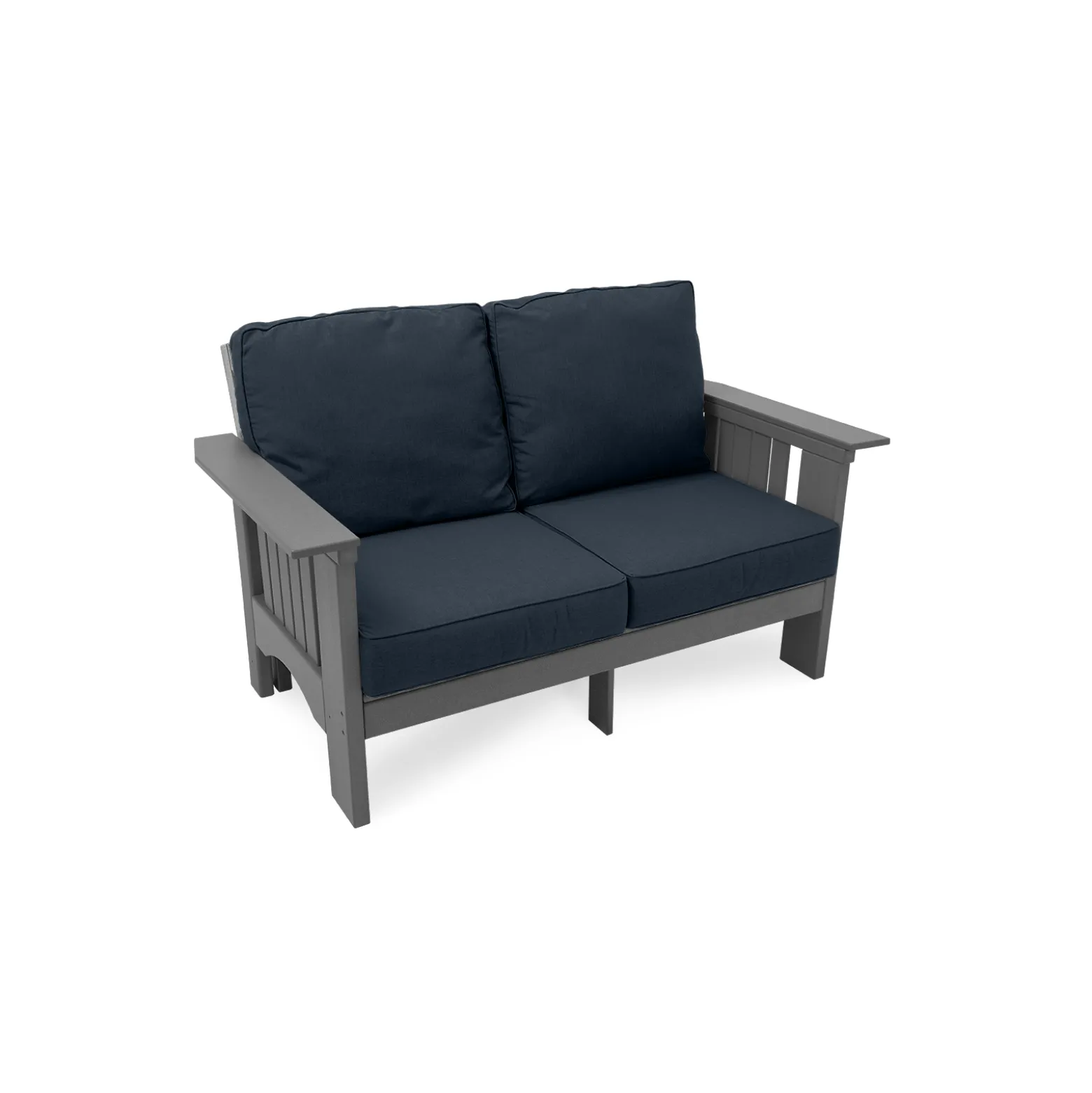 Deep Seat Cushion Bench w/Arms