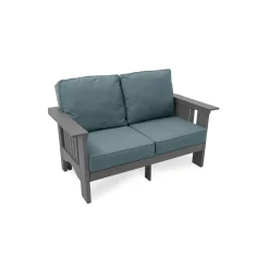 Deep Seat Cushion Bench w/Arms