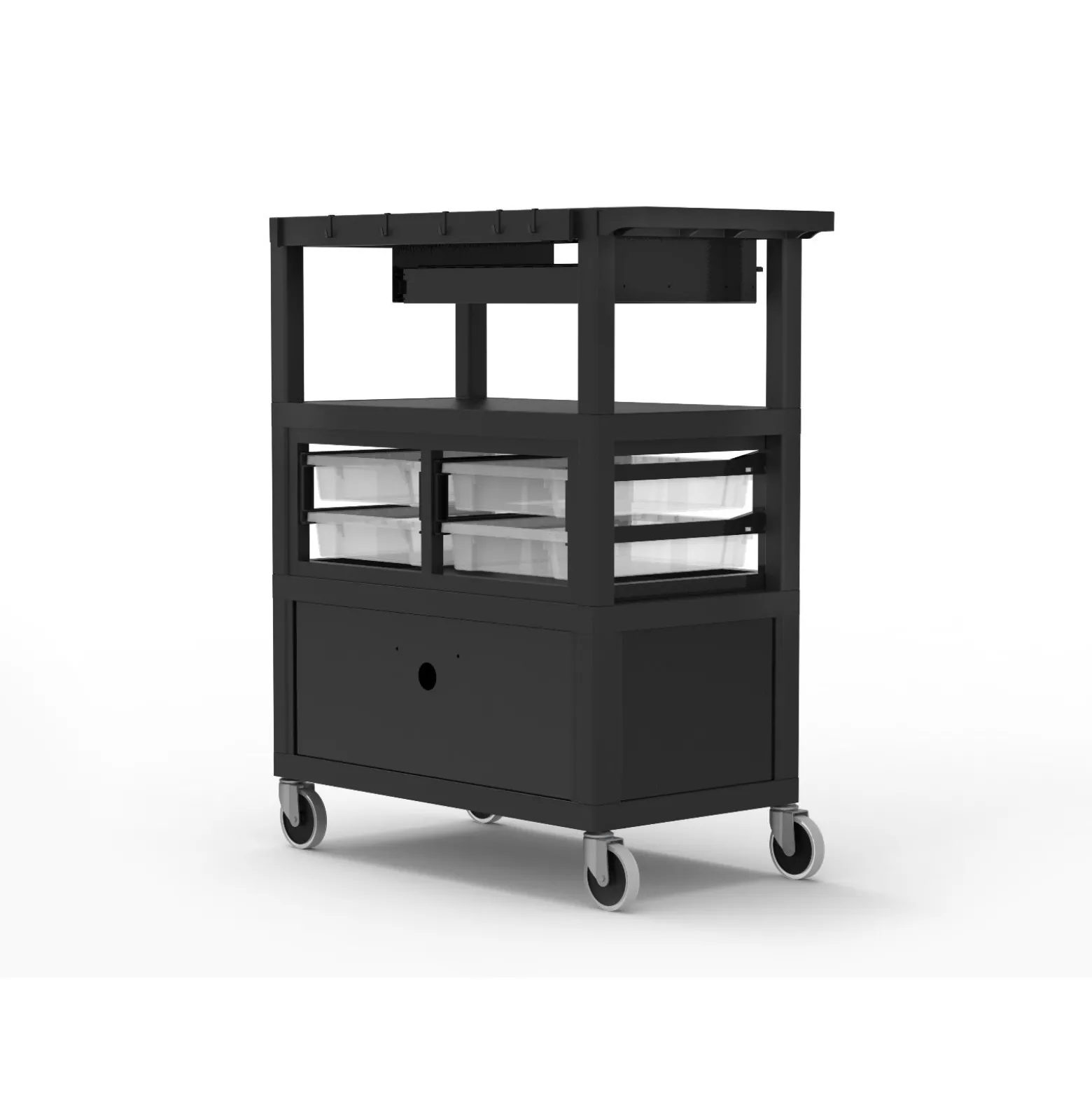 Deluxe AV Mobile Storage Cart