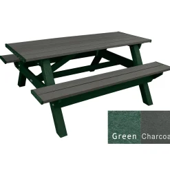 Deluxe Recycled Plastic Picnic Table - 72