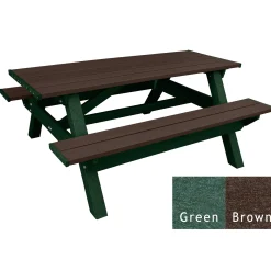 Deluxe Recycled Plastic Picnic Table - 72