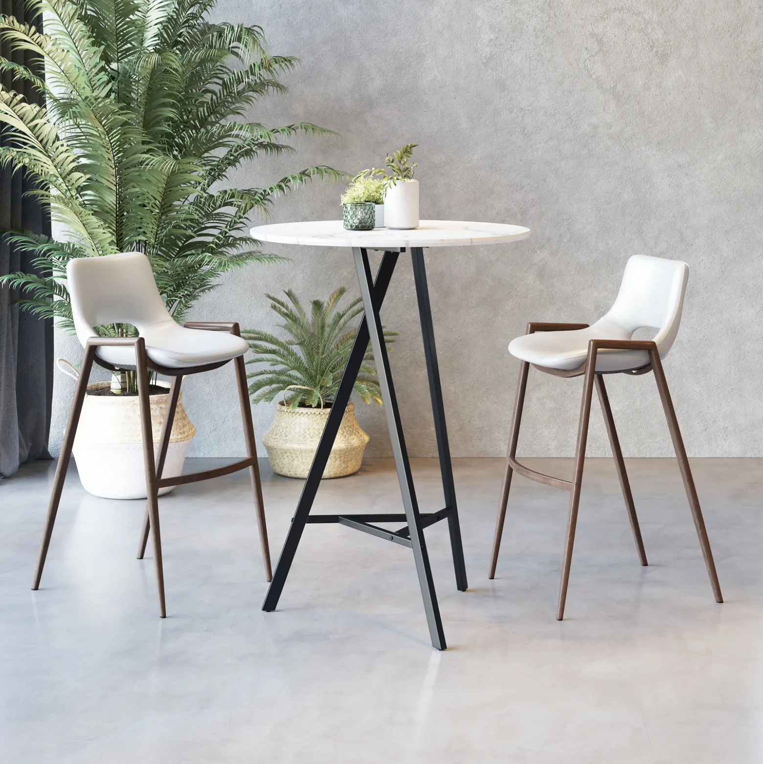 Desi Upholstered Barstool - Set of Two
