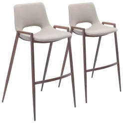 Desi Upholstered Barstool - Set of Two