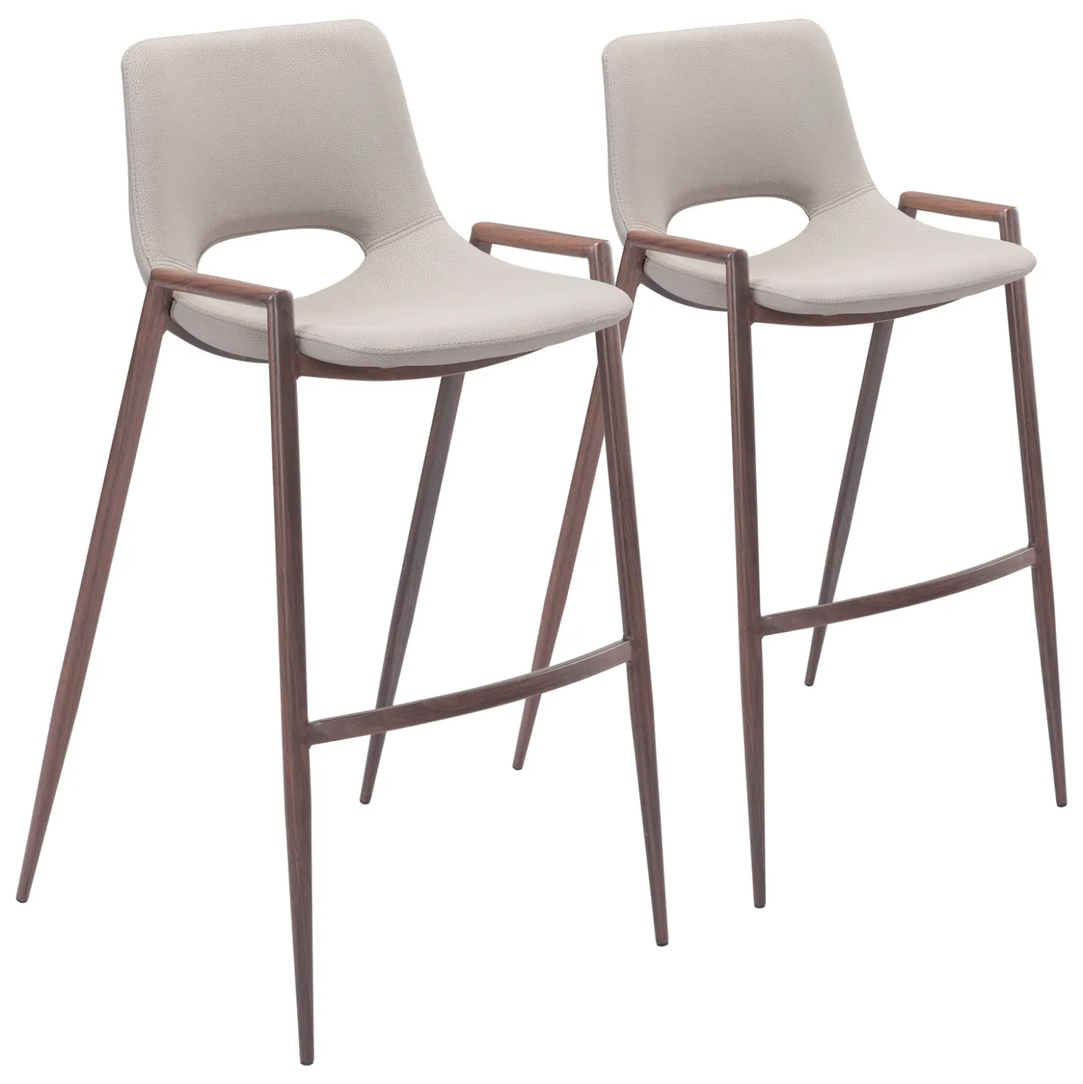 Desi Upholstered Barstool - Set of Two