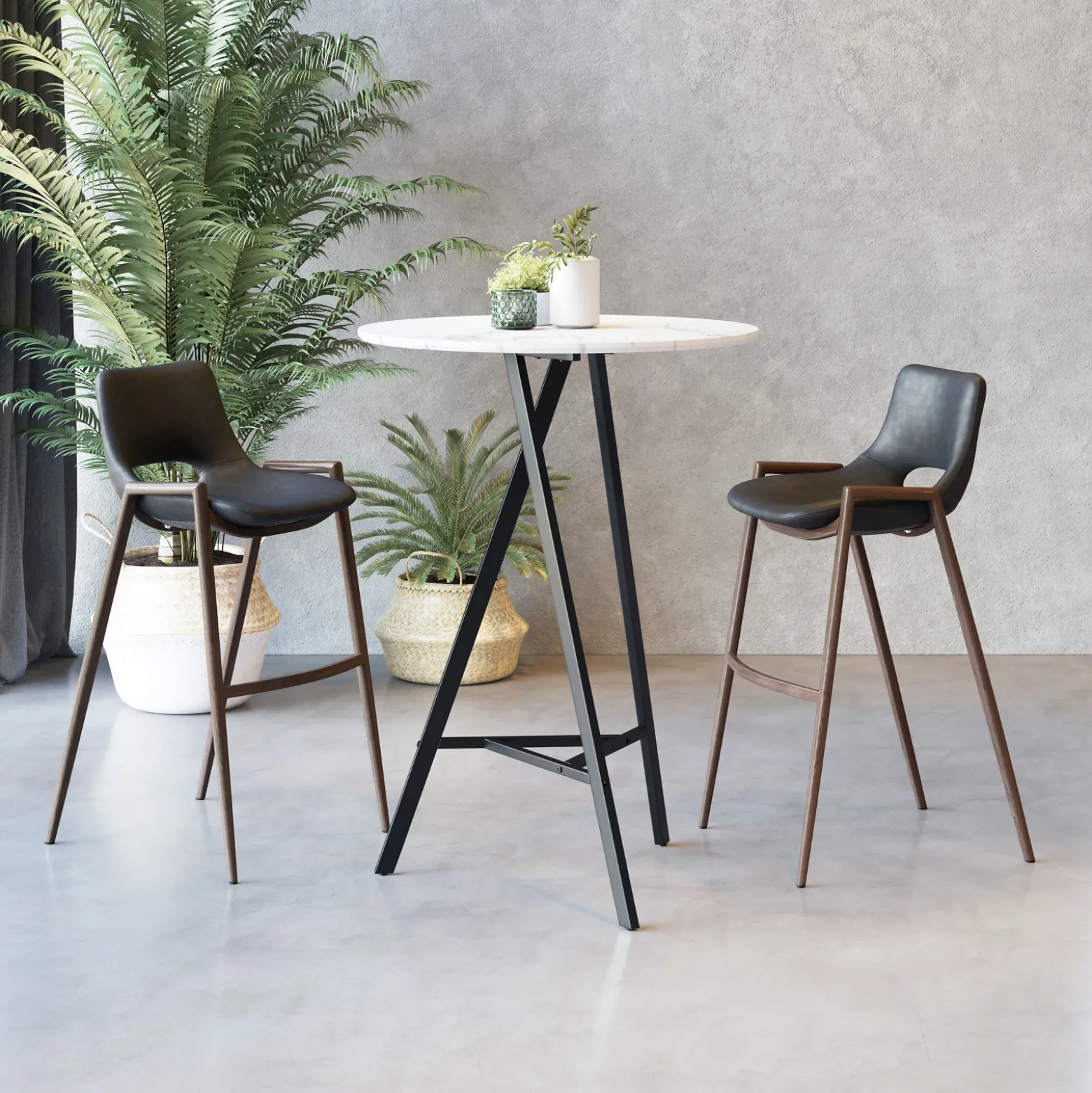 Desi Upholstered Barstool - Set of Two