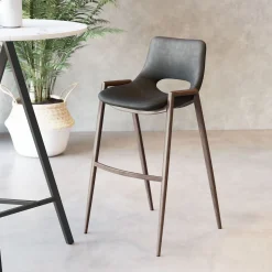 Desi Upholstered Barstool - Set of Two